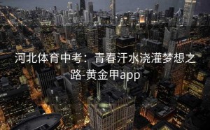 河北体育中考：青春汗水浇灌梦想之路-黄金甲app