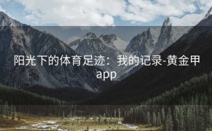 阳光下的体育足迹：我的记录-黄金甲app