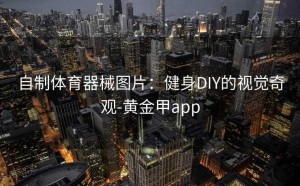 自制体育器械图片：健身DIY的视觉奇观-黄金甲app