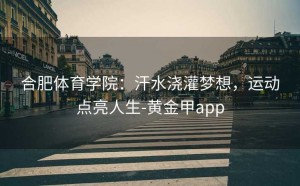 合肥体育学院：汗水浇灌梦想，运动点亮人生-黄金甲app