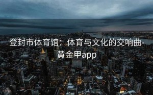 登封市体育馆：体育与文化的交响曲-黄金甲app