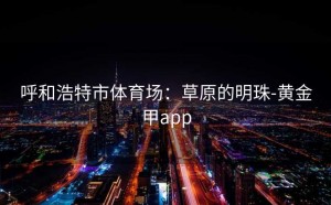 呼和浩特市体育场：草原的明珠-黄金甲app