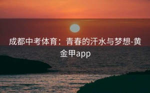 成都中考体育：青春的汗水与梦想-黄金甲app