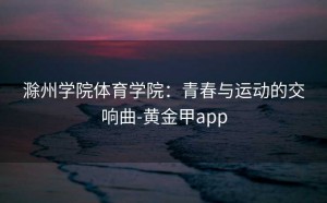 滁州学院体育学院：青春与运动的交响曲-黄金甲app