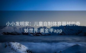 小小发明家：儿童自制体育器械的奇妙世界-黄金甲app