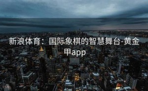 新浪体育：国际象棋的智慧舞台-黄金甲app