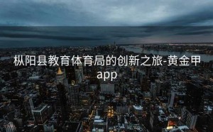 枞阳县教育体育局的创新之旅-黄金甲app