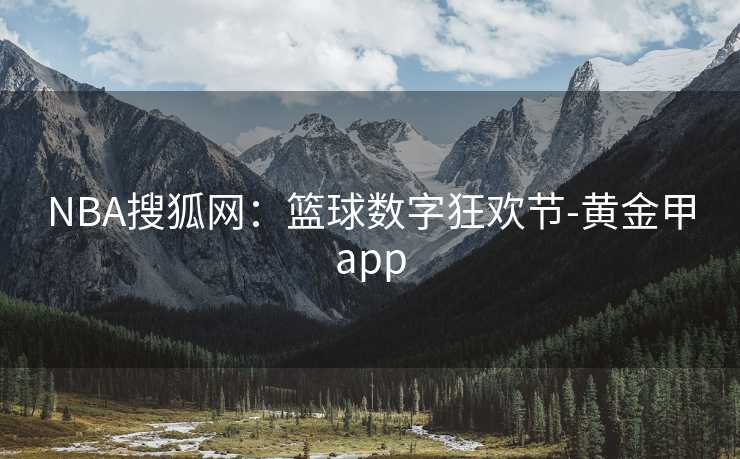 NBA搜狐网：篮球数字狂欢节-黄金甲app