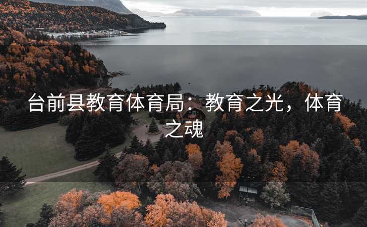 台前县教育体育局：教育之光，体育之魂