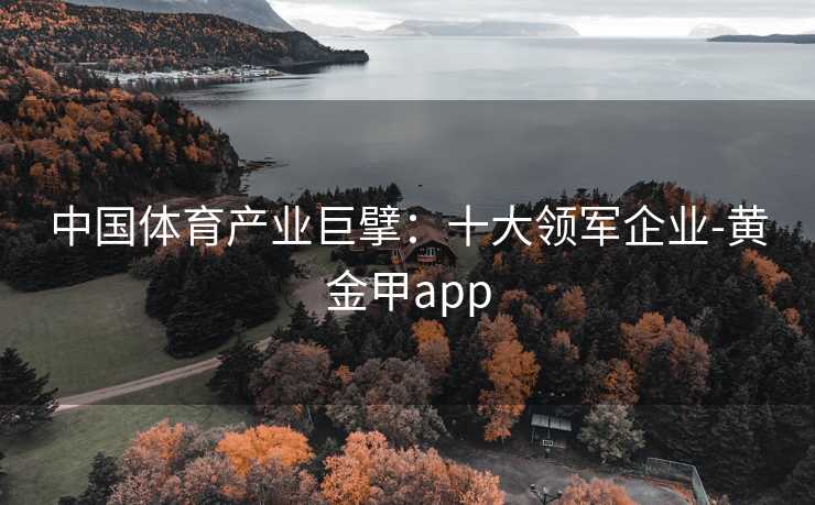 中国体育产业巨擘：十大领军企业-黄金甲app