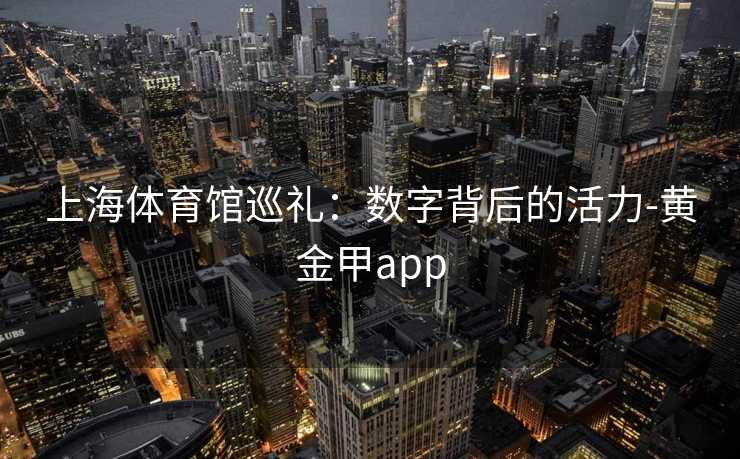 上海体育馆巡礼：数字背后的活力-黄金甲app