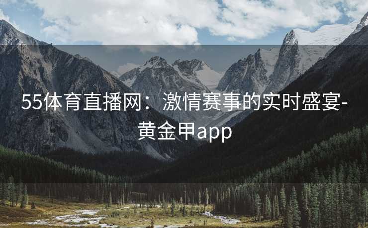 55体育直播网：激情赛事的实时盛宴-黄金甲app