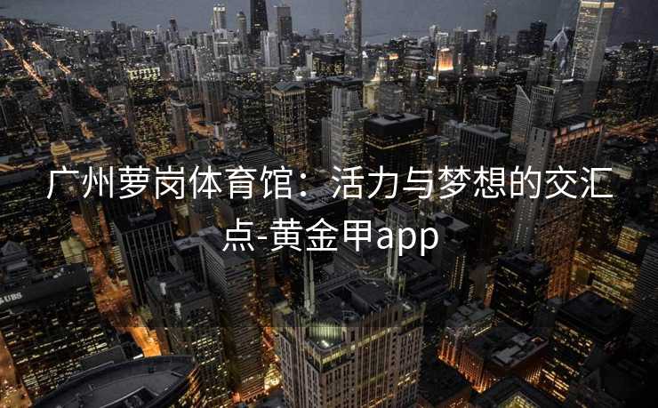 广州萝岗体育馆：活力与梦想的交汇点-黄金甲app
