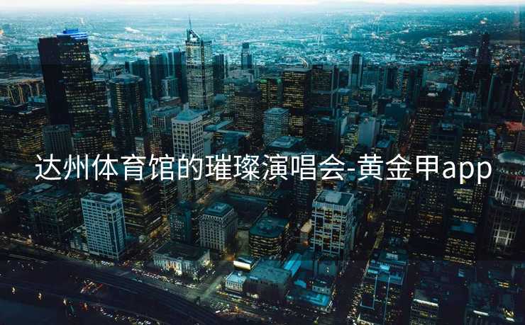 达州体育馆的璀璨演唱会-黄金甲app