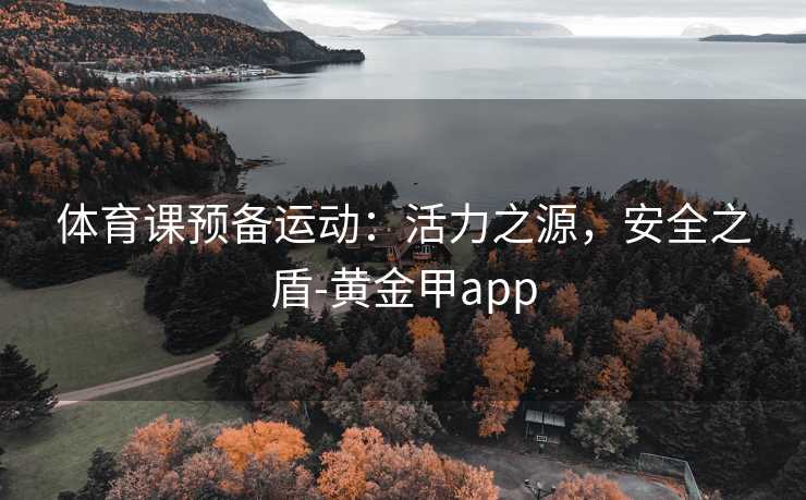 体育课预备运动：活力之源，安全之盾-黄金甲app