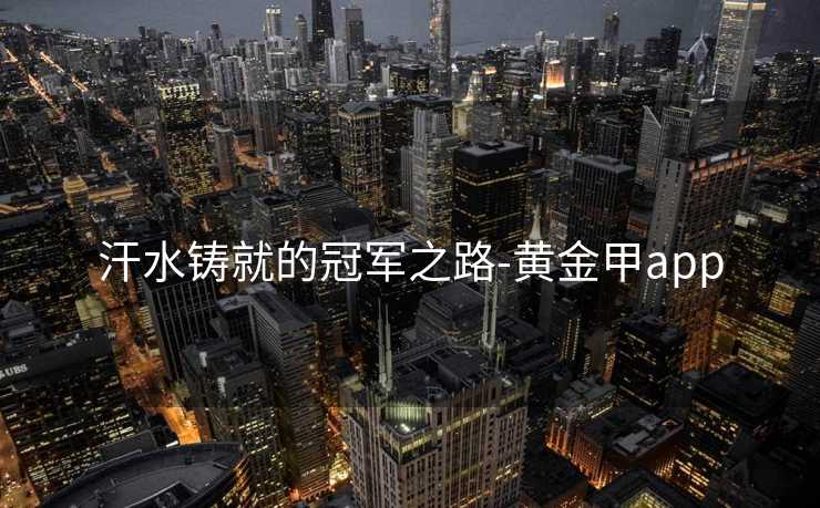 汗水铸就的冠军之路-黄金甲app