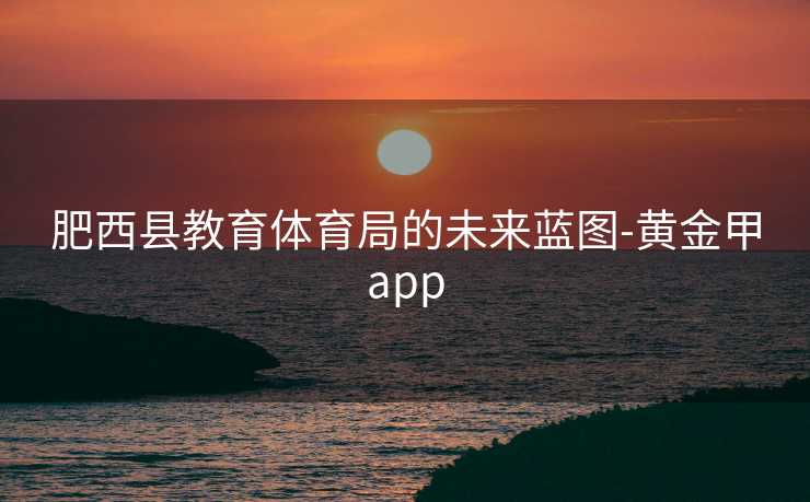肥西县教育体育局的未来蓝图-黄金甲app