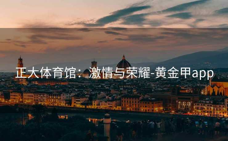 正大体育馆：激情与荣耀-黄金甲app