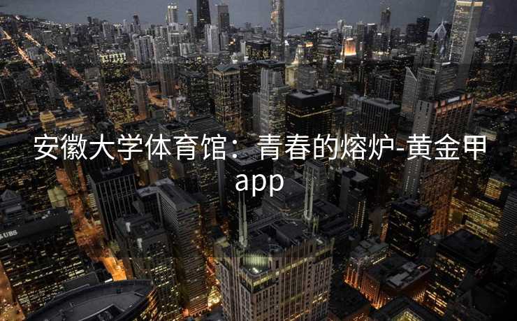 安徽大学体育馆：青春的熔炉-黄金甲app