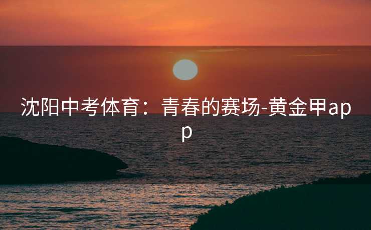 沈阳中考体育：青春的赛场-黄金甲app