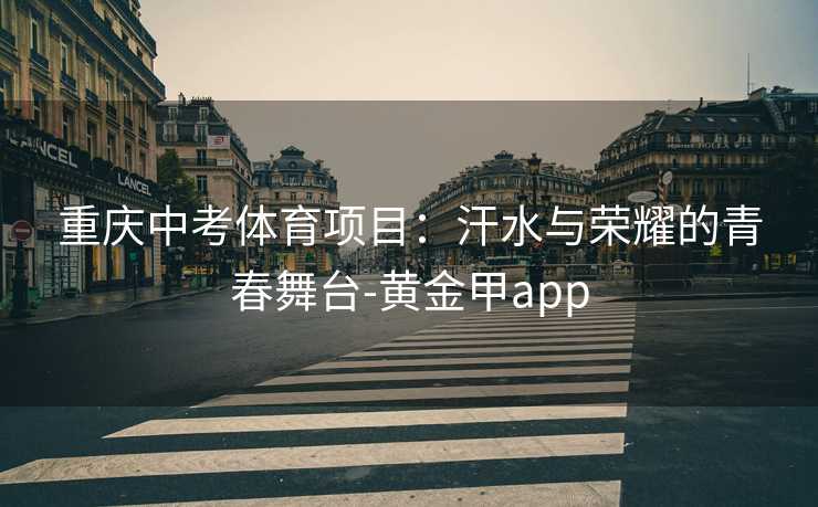 重庆中考体育项目：汗水与荣耀的青春舞台-黄金甲app