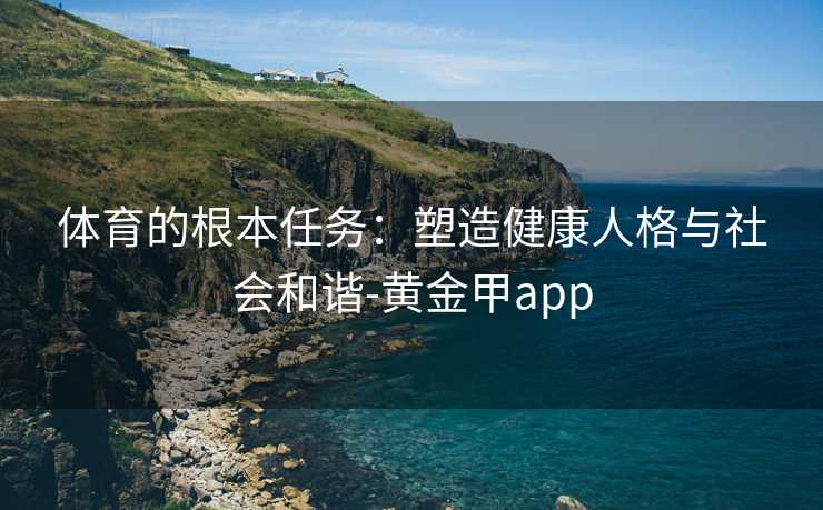体育的根本任务：塑造健康人格与社会和谐-黄金甲app