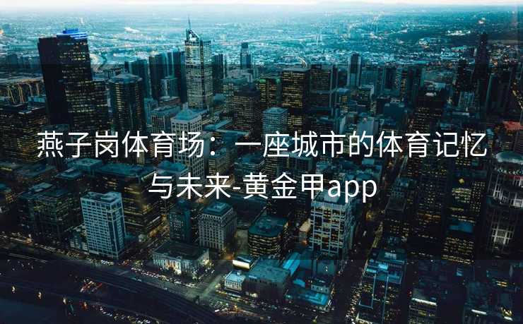 燕子岗体育场：一座城市的体育记忆与未来-黄金甲app
