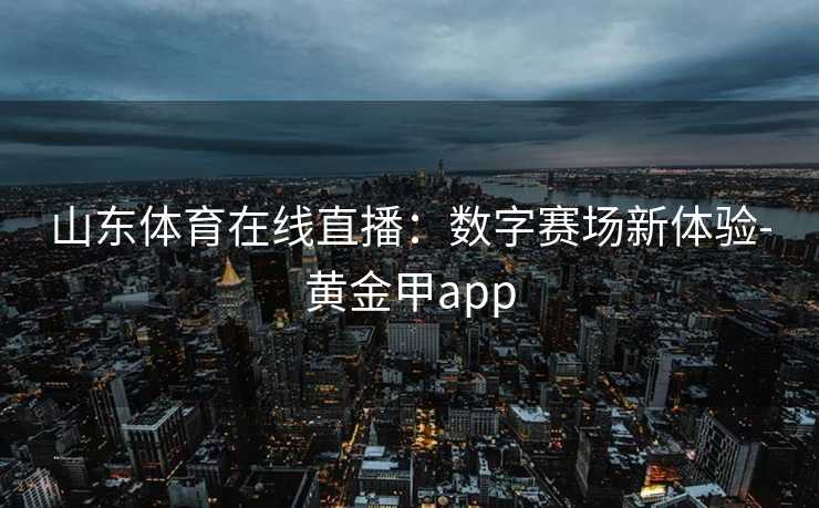 山东体育在线直播：数字赛场新体验-黄金甲app