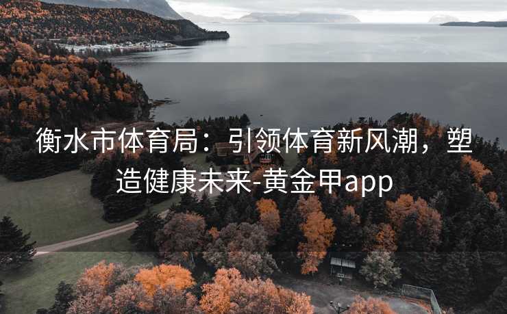 衡水市体育局：引领体育新风潮，塑造健康未来-黄金甲app