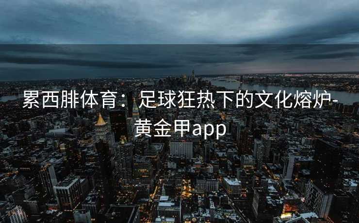 累西腓体育：足球狂热下的文化熔炉-黄金甲app