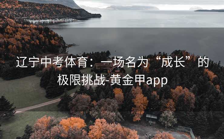 辽宁中考体育：一场名为“成长”的极限挑战-黄金甲app