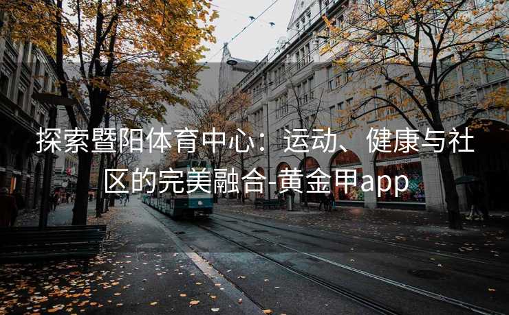 探索暨阳体育中心：运动、健康与社区的完美融合-黄金甲app