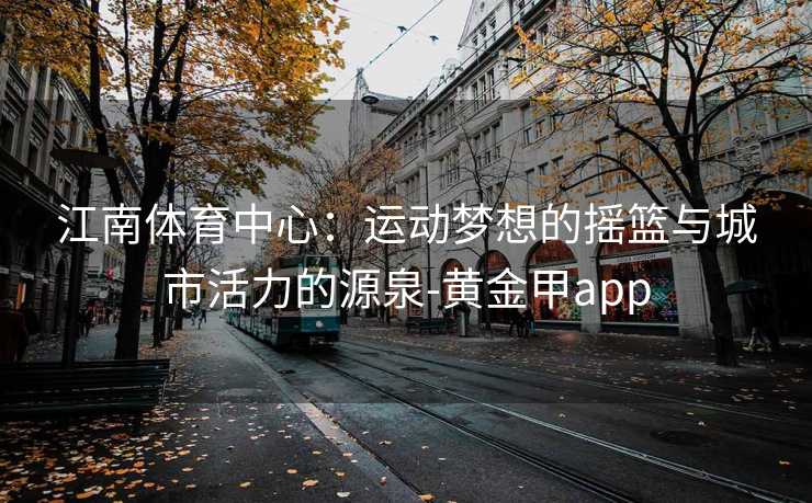 江南体育中心：运动梦想的摇篮与城市活力的源泉-黄金甲app