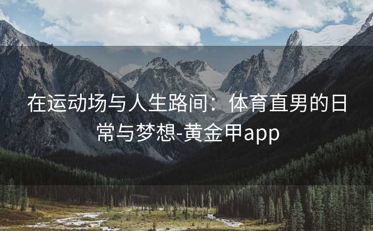 在运动场与人生路间：体育直男的日常与梦想-黄金甲app
