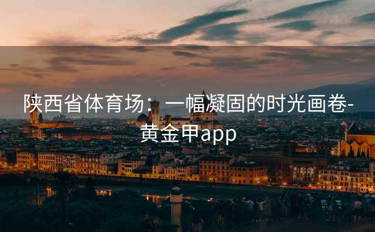 陕西省体育场：一幅凝固的时光画卷-黄金甲app