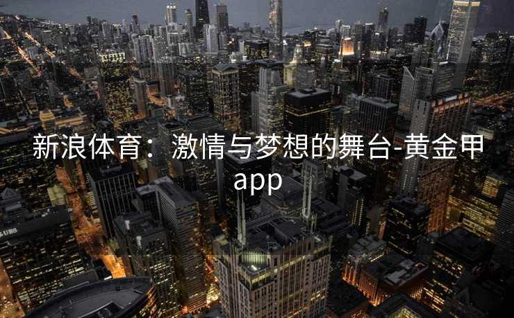 新浪体育：激情与梦想的舞台-黄金甲app