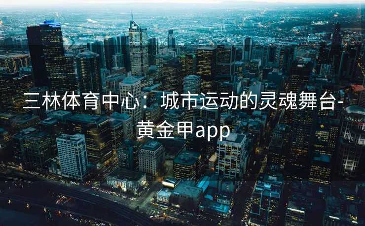 三林体育中心：城市运动的灵魂舞台-黄金甲app