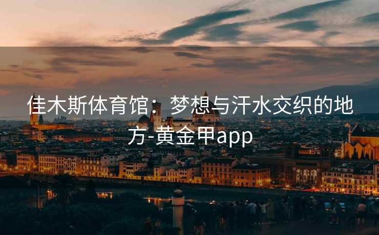 佳木斯体育馆：梦想与汗水交织的地方-黄金甲app