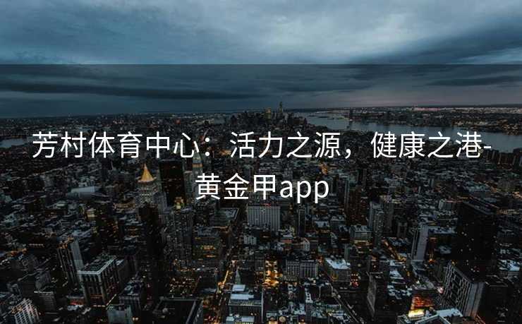 芳村体育中心：活力之源，健康之港-黄金甲app