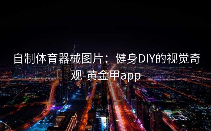 自制体育器械图片：健身DIY的视觉奇观-黄金甲app