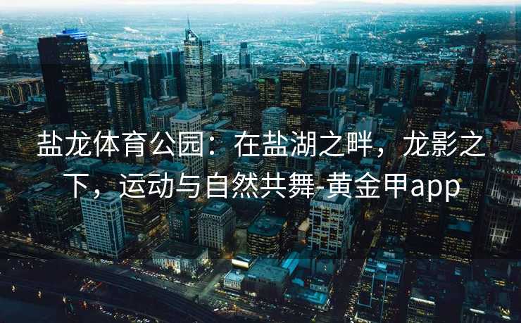 盐龙体育公园：在盐湖之畔，龙影之下，运动与自然共舞-黄金甲app