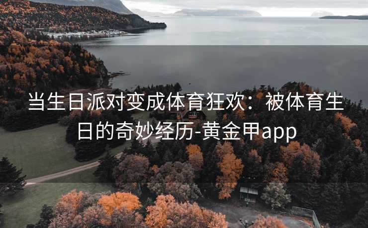 当生日派对变成体育狂欢：被体育生日的奇妙经历-黄金甲app