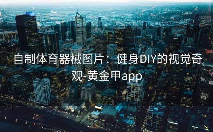 自制体育器械图片：健身DIY的视觉奇观-黄金甲app