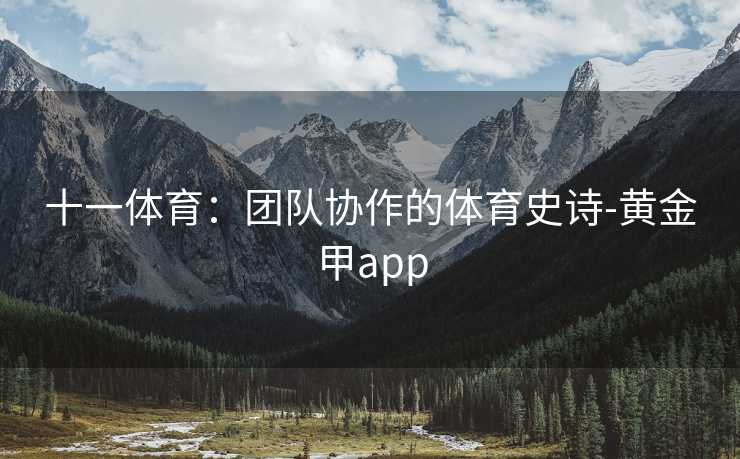 十一体育：团队协作的体育史诗-黄金甲app