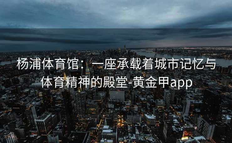 杨浦体育馆：一座承载着城市记忆与体育精神的殿堂-黄金甲app