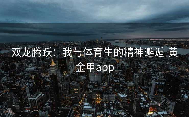 双龙腾跃：我与体育生的精神邂逅-黄金甲app