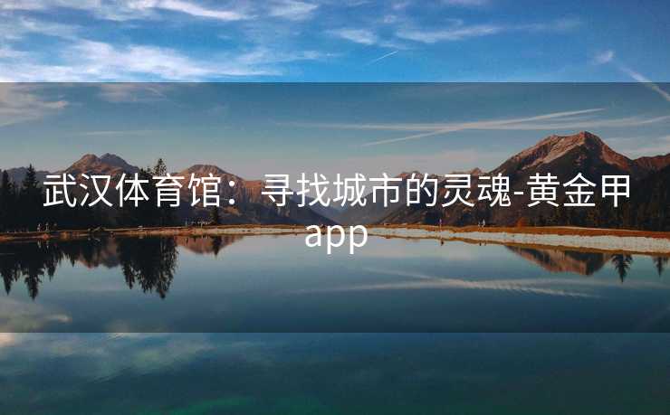 武汉体育馆：寻找城市的灵魂-黄金甲app
