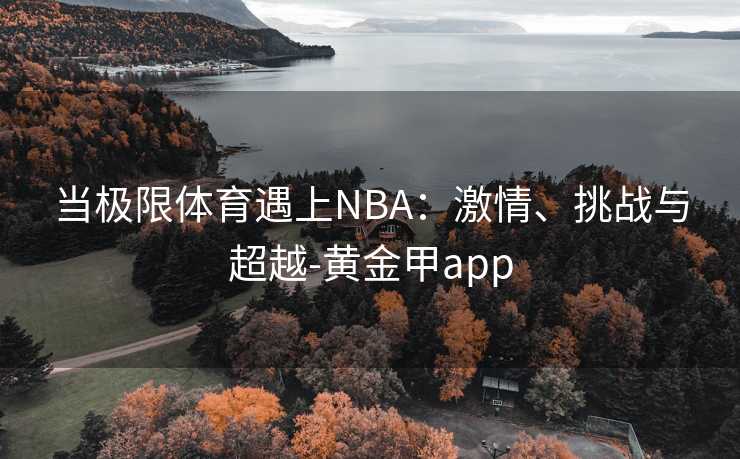 当极限体育遇上NBA：激情、挑战与超越-黄金甲app