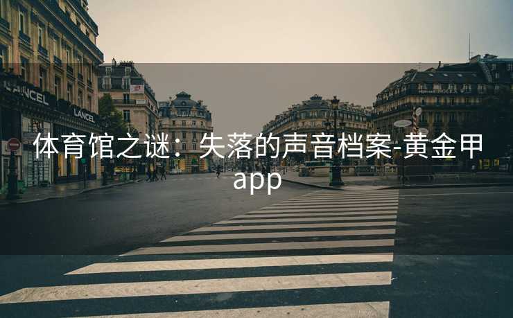 体育馆之谜：失落的声音档案-黄金甲app
