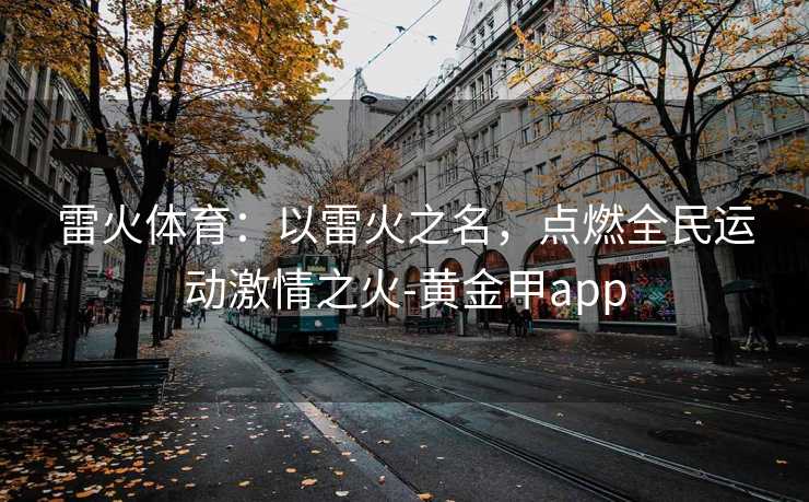 雷火体育：以雷火之名，点燃全民运动激情之火-黄金甲app